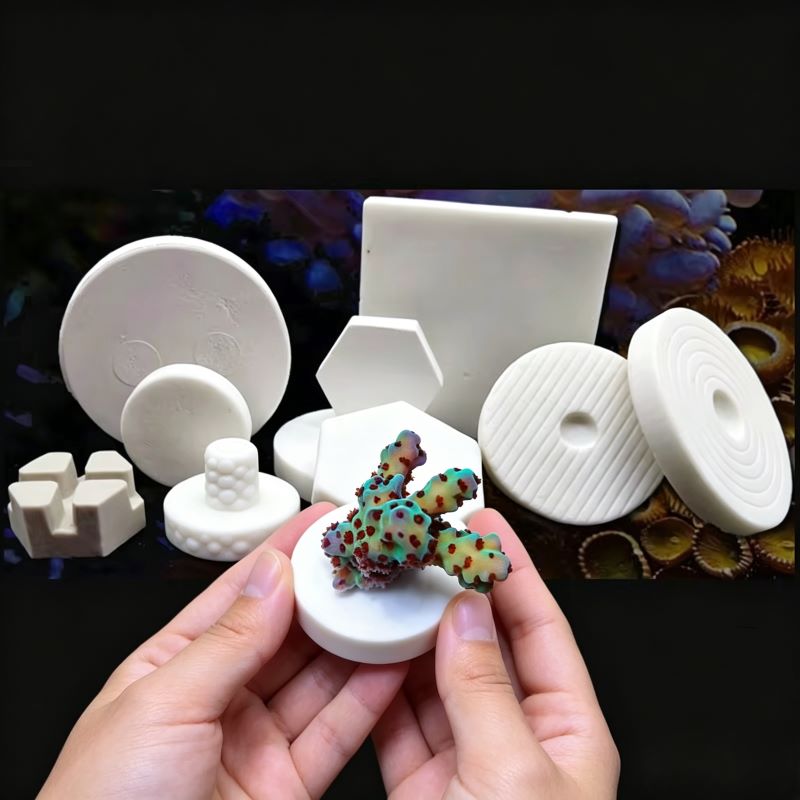 Aquarium Plant Design - SPS Ceramic Coral Frag Plugs Base
