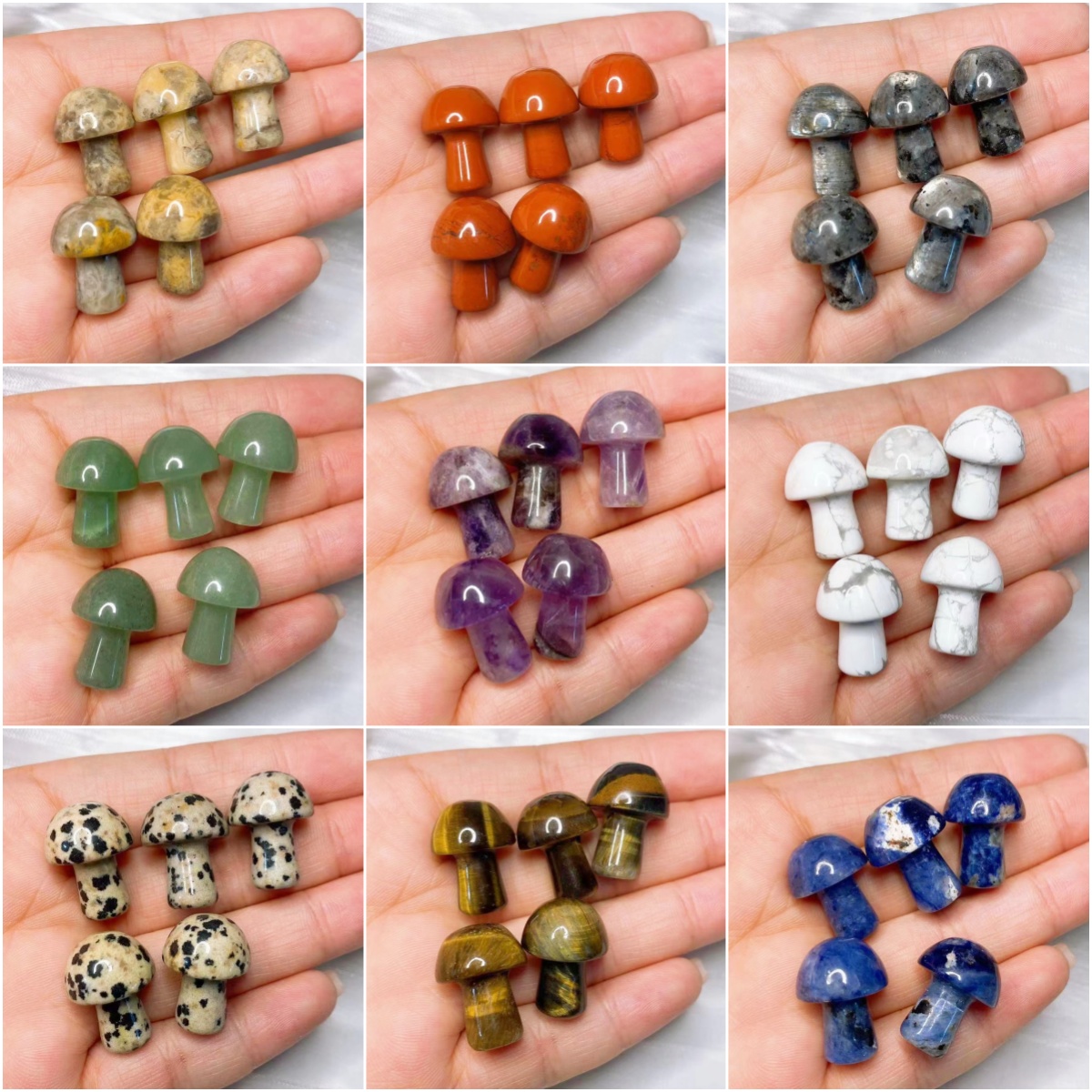 Aquarium Plant Design - Natural Crystal Mini Mushroom Gem Stone