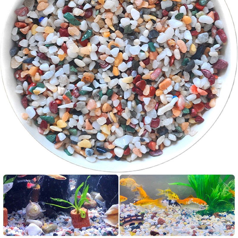 Aquarium Plant Gravel - Natural Gravel Stone 200~1000g Micro Landscape