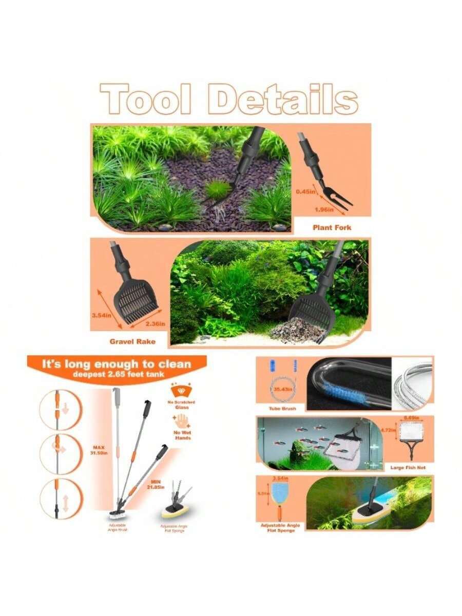 Aquarium Plant Gravel - - In - 1 Aquarium Cleaning,