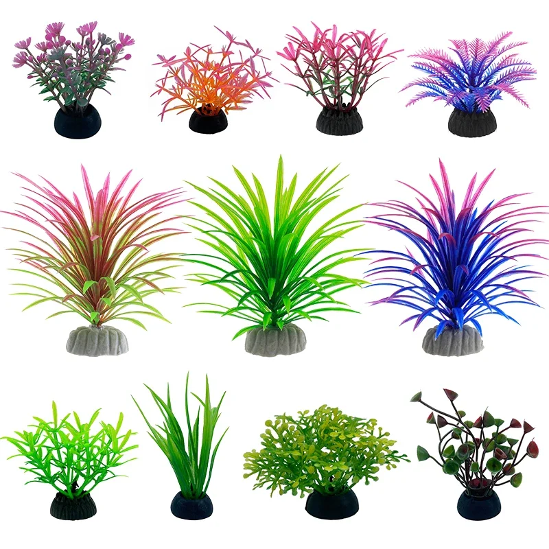 Aquarium Plant Design - PVC Aquarium Decorative Simulation Artificial Leaves