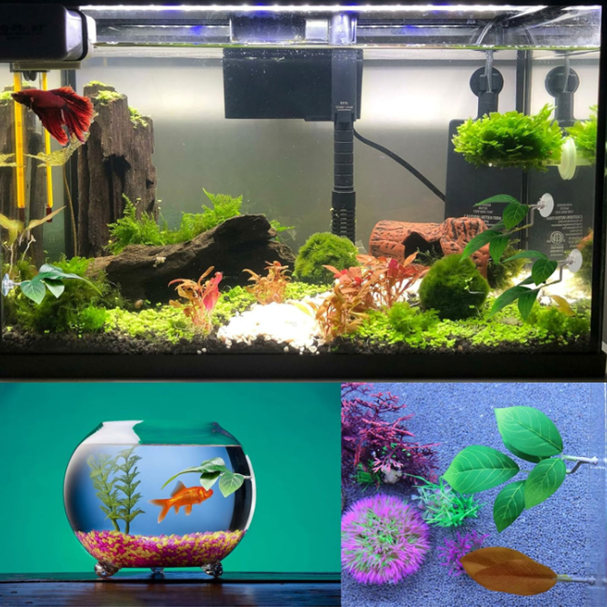 1 PC Betta Fish Hammock Soft A - Aquarium Plant Design ulasan dan harga