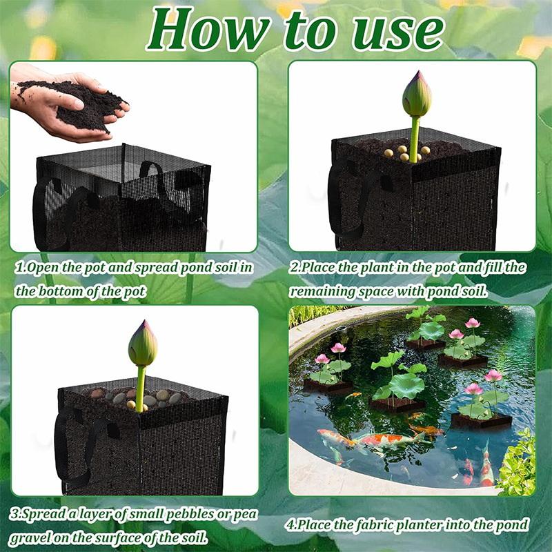 4 Pcs Black Mesh Pond Planting - Aquarium Planted Plants ulasan dan harga