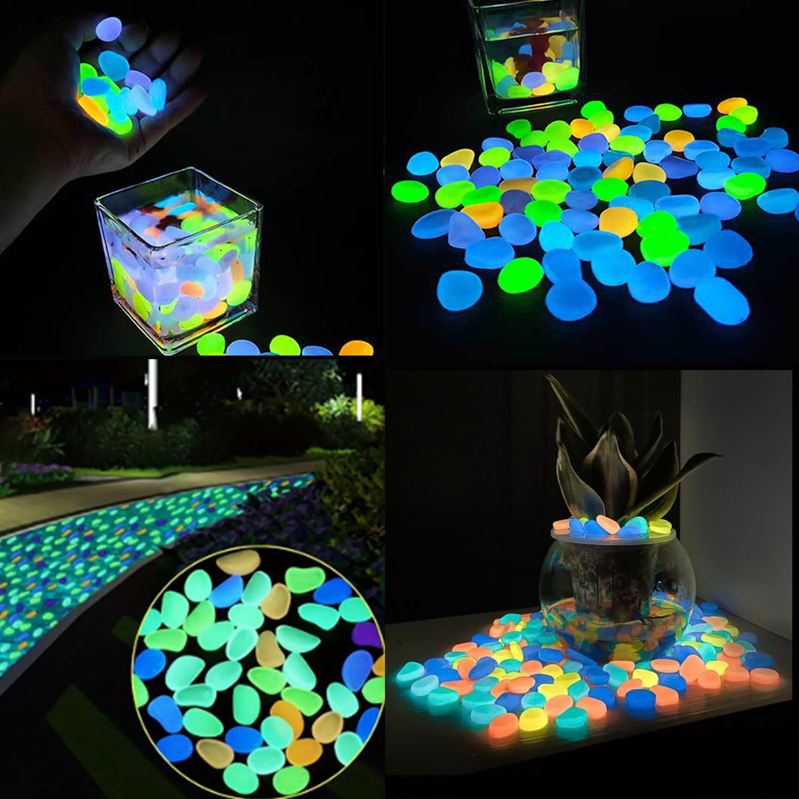 Aquarium Decor Glow In The Dar - Aquarium Planted Plants ulasan dan harga