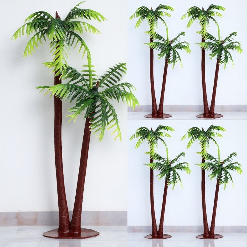 5Pcs Artificial Coconut Tree D - Aquarium Planted Fish Tank ulasan dan harga