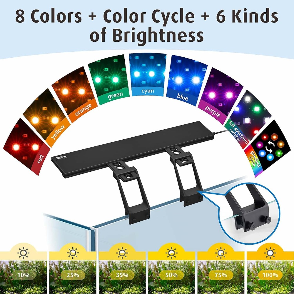 Full Spectrum Aquarium LED Lig - Aquarium Planted Plants ulasan dan harga