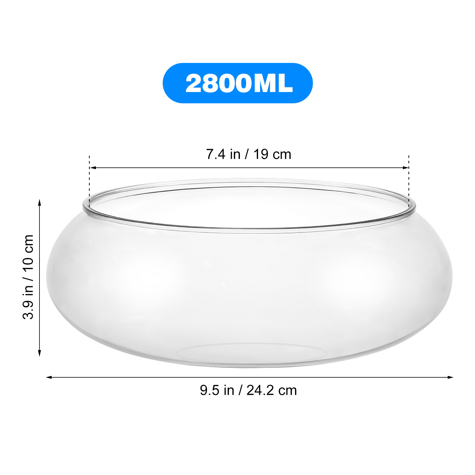 2800Ml Transparent Tabletop Aq - Planted Aquarium Betta ulasan dan harga