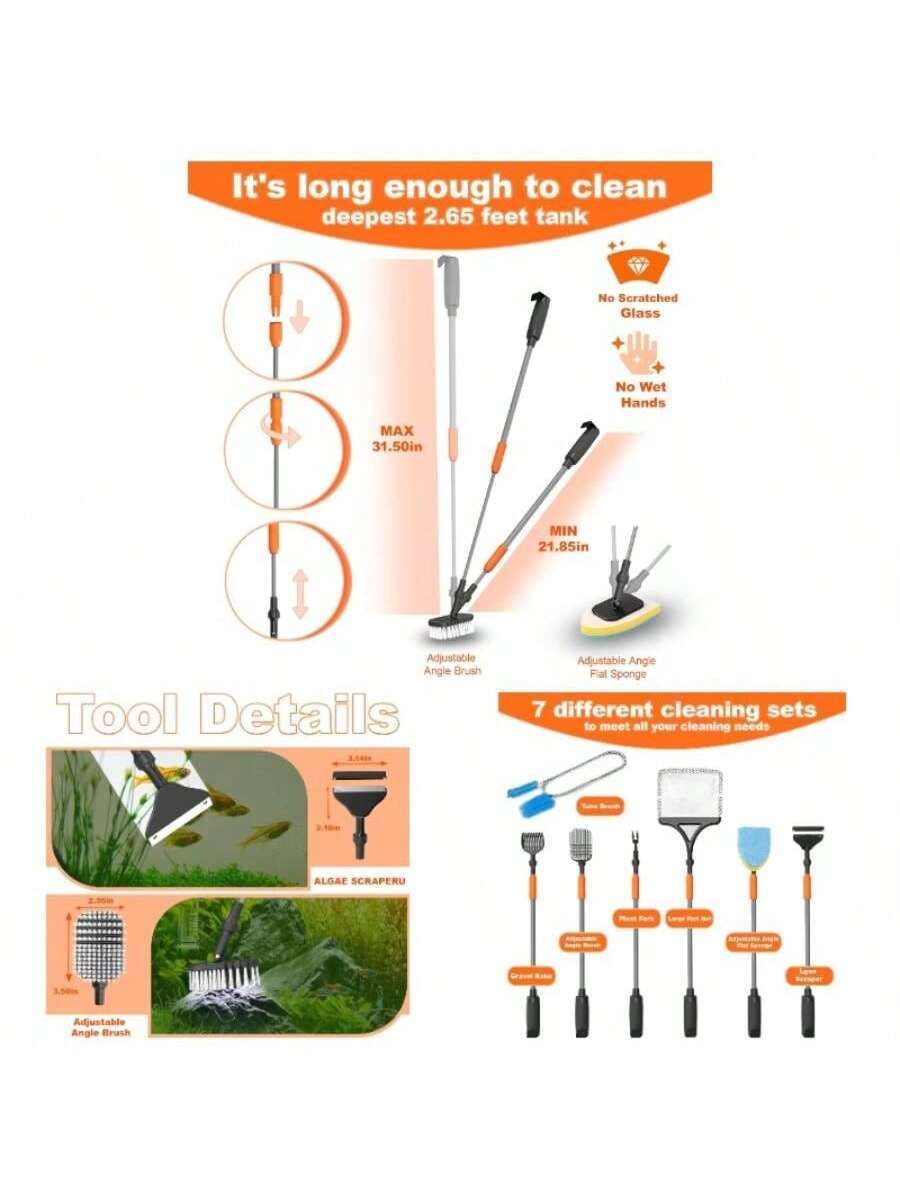 - In - 1 Aquarium Cleaning, Fi - Aquarium Plant Gravel ulasan dan harga